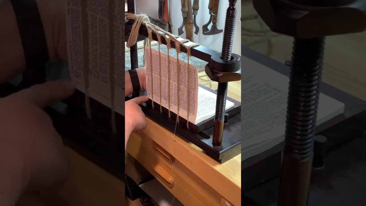 Stitching a 1733 New Testament Part 4
