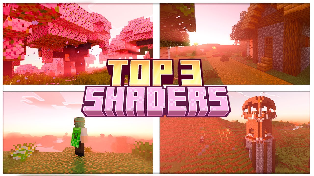 🚀TOP 3 MELHORES SHADERS para o seu MINECRAFT BEDROCK/MCPE + 🚀(1.21+)🚀