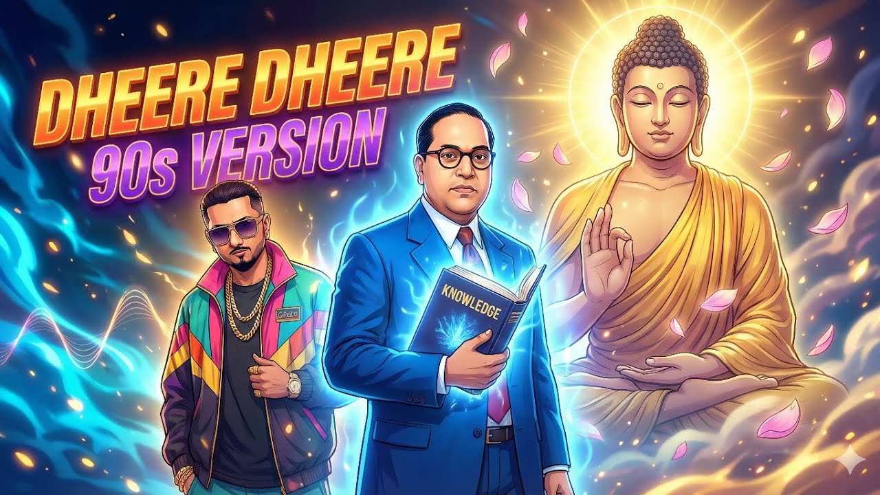 Dheere Dheere | 90s Version | BR Ambedkar × Buddha | Honey Singh Style Song | Anime Video