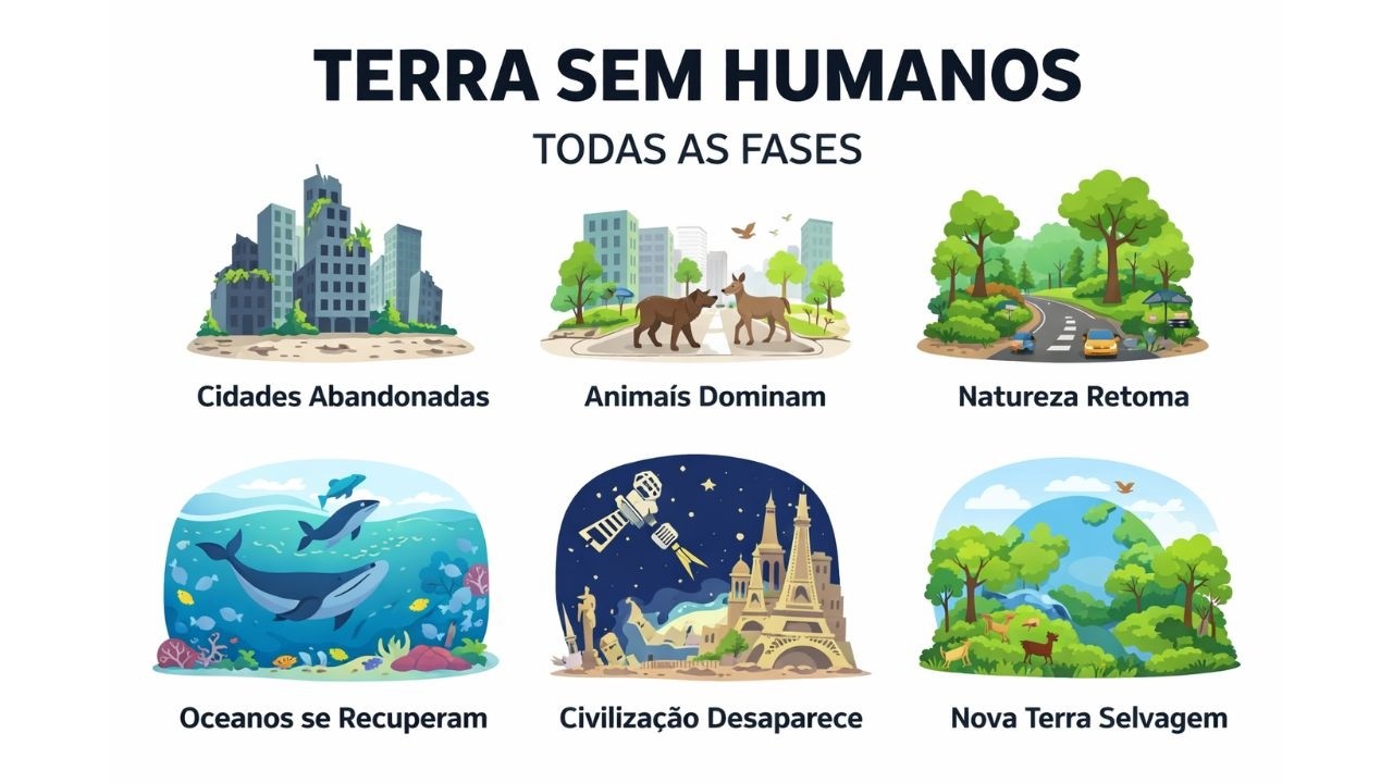 Todas as Fases da Terra Após o Desaparecimento dos Humanos Explicadas