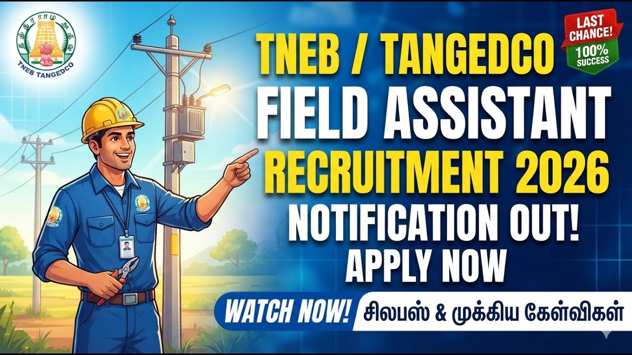 Последние новости TNEB Field Assistant | ⚡ TNEB TANGEDCO Field Assistant | Полная программа экзам...