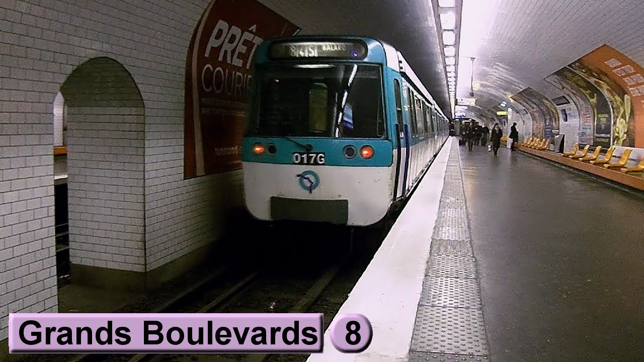 Парижский метрополитен : Гран-Бульвар | линия 8 ( RATP MF77 )