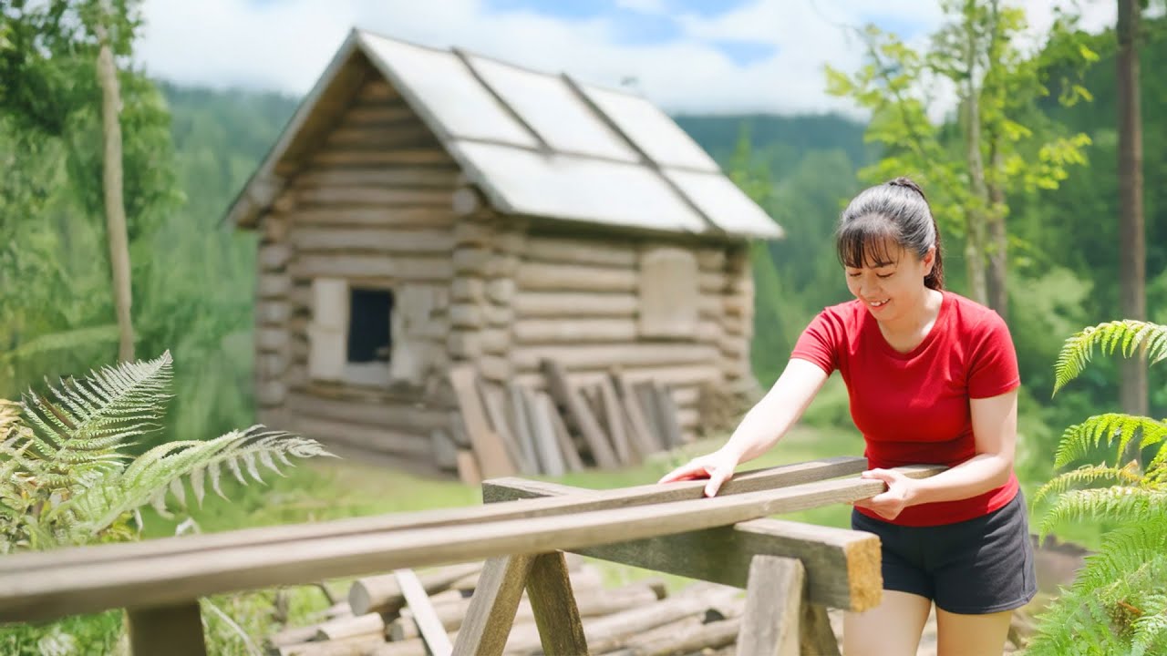 TIMELAPSE -- Build a Wooden Coop for Giant Geese to Lay Eggs, DIY a Pond for Giant Geese