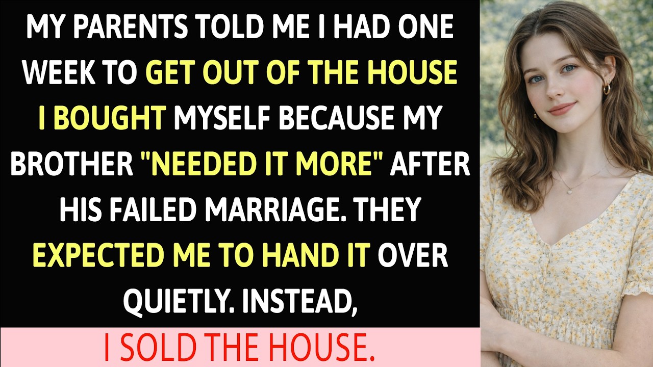 My Parents Told Me I Had One Week To Get Out Of The House I Bought Myself…