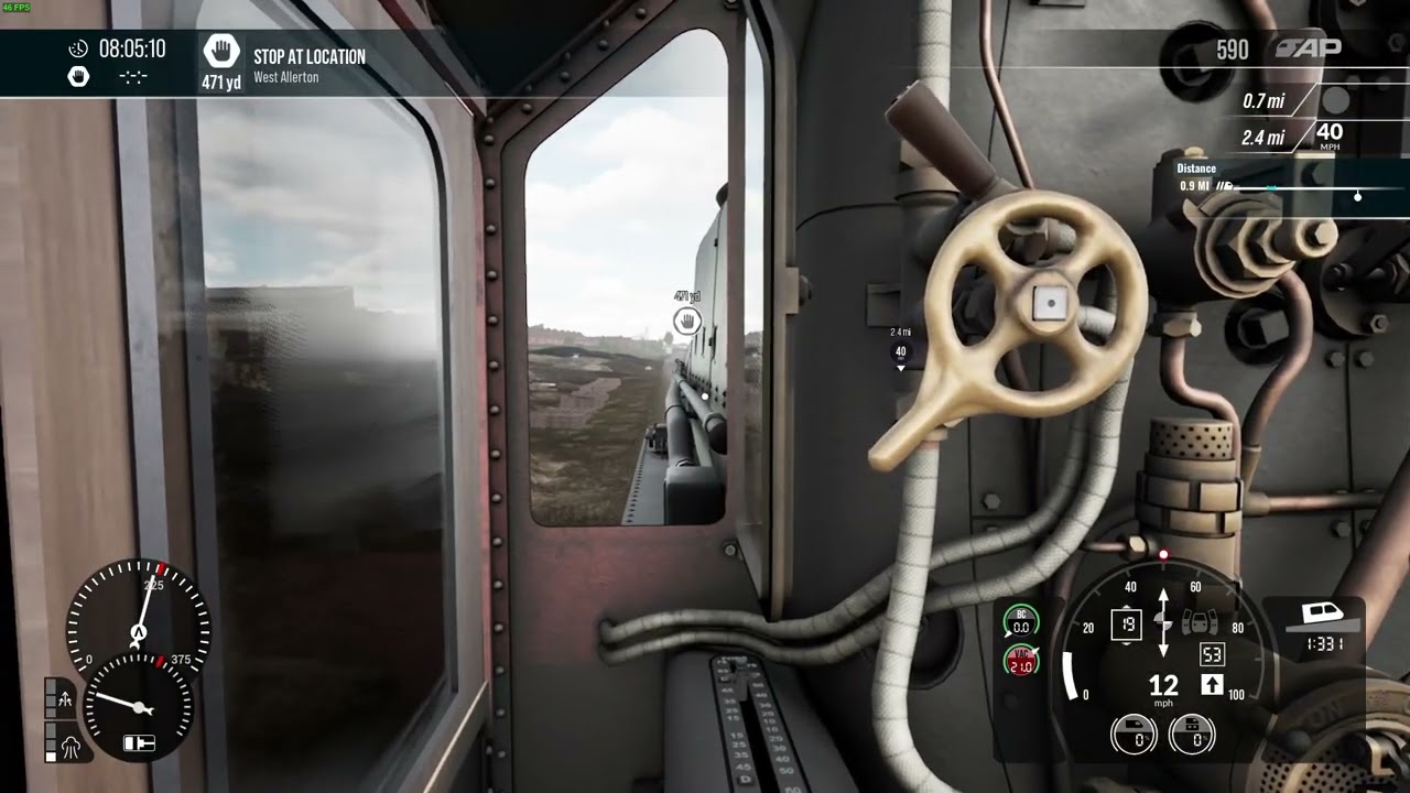 Learning to drive steam locomotives on Train Sim World 5