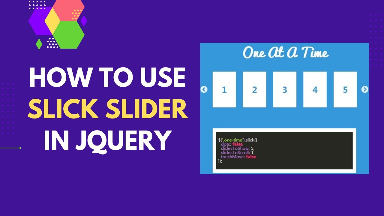 Slick Slider Plugin in jQuery | Slick Slider Tutorial