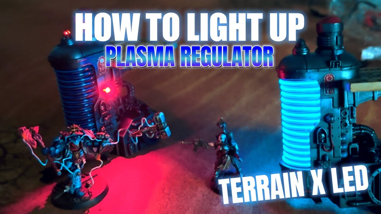 How to light up Thermic Plasma Regulator | Warhammer Terrain & LED | Necromunda | Wip Hobbies