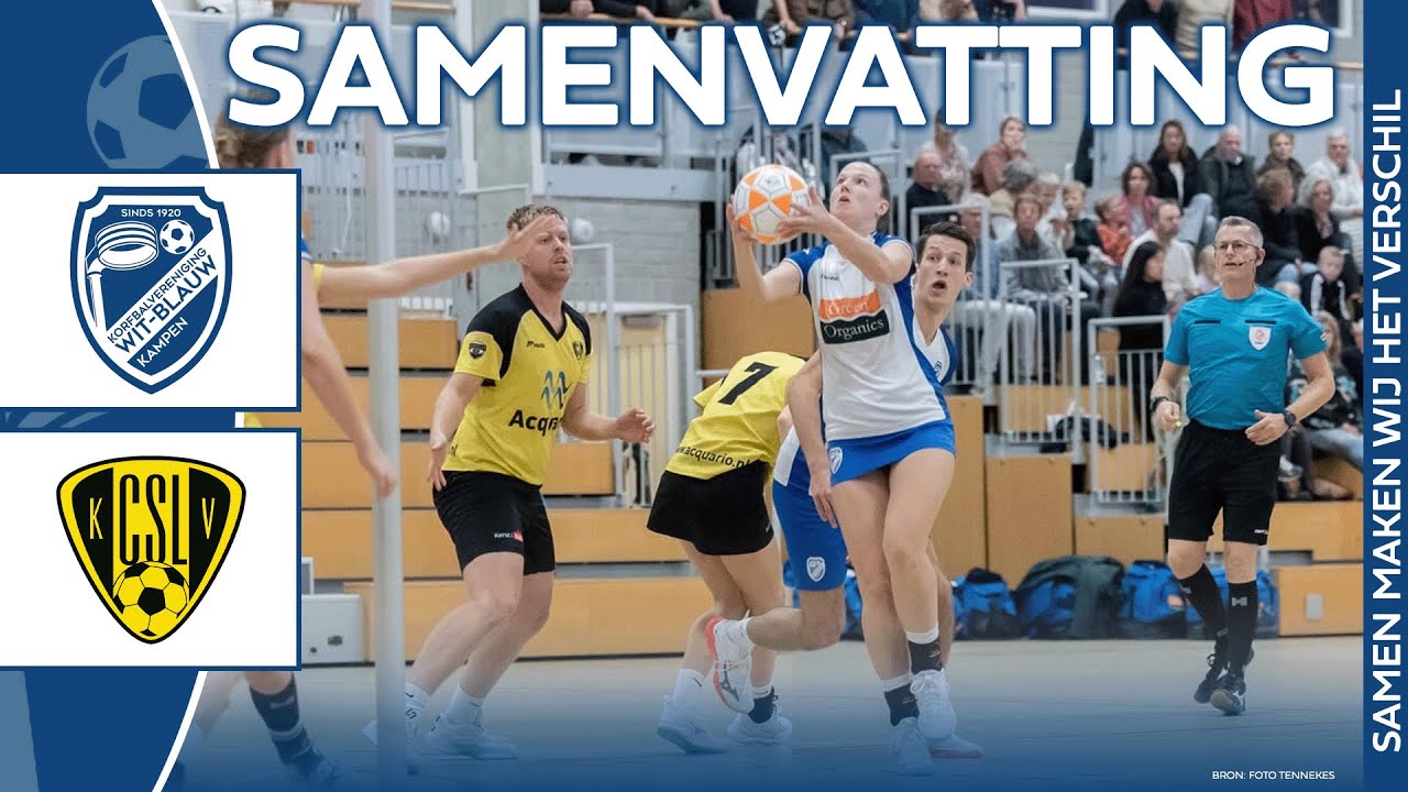 ZEER SPANNENDE SLOTFASE IN OPENING ZAALCOMPETITIE | Samenvatting Wit-Blauw 1 - CSL 1