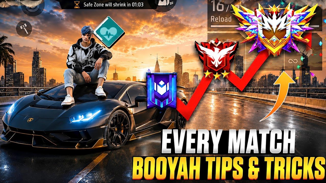 (100% Working✅) Tips to Booyah Every Solo BR Rank Match | BR Rank Grandmaster Pushing Tips and Tr...