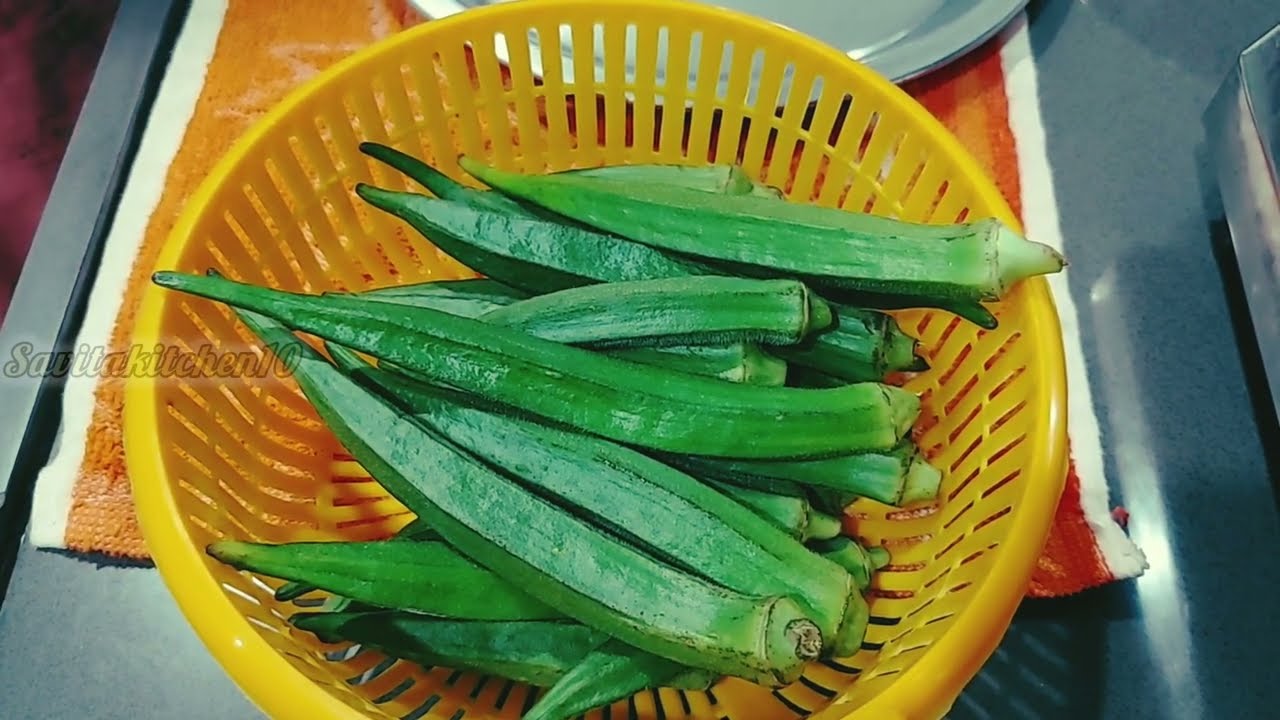 भेंडीची कुरकुरीत मसाला काचरी - Crispy Okra Masala Kachari / Made By Savitakitchen10...