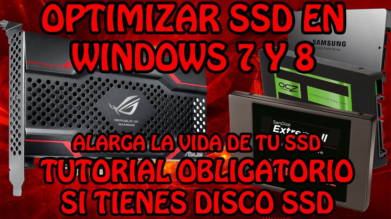 Como optimizar un SSD en Windows 7, 8 y 10 (Arranque en menos de 10 seg y aumenta la vida de tu SSD)