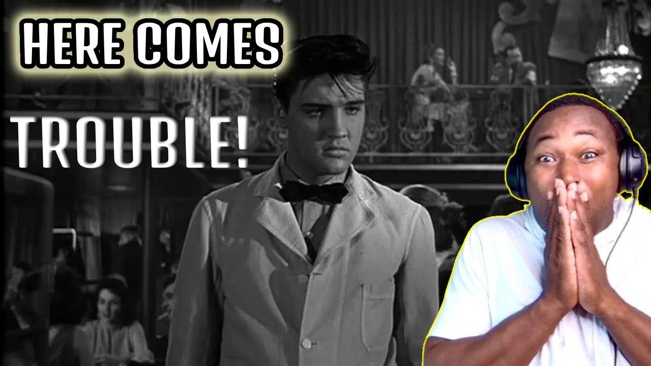(FIRST TIME HEARING) Elvis Presley - Trouble (1958) Complete original movie scene HD🔥😱