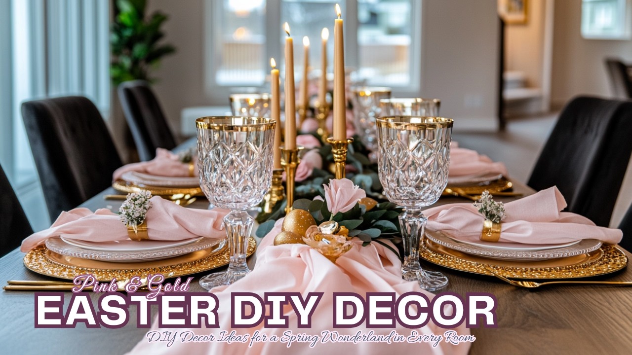 Pink & Gold Easter: DIY Decor Ideas for a Spring Wonderland in Every Room