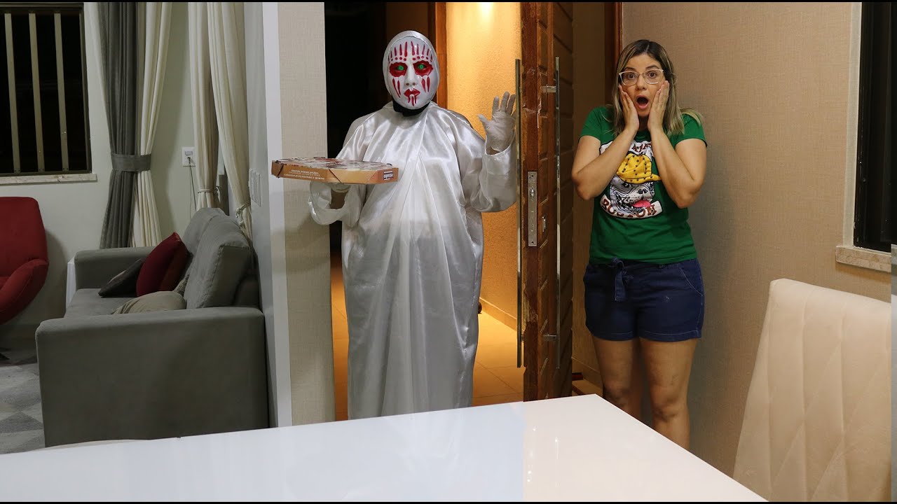 O FACE DA RAFA E LUIZ SE DISFARÇOU DE ENTREGADOR DE PIZZA PARA INVADIR NOSSA CASA