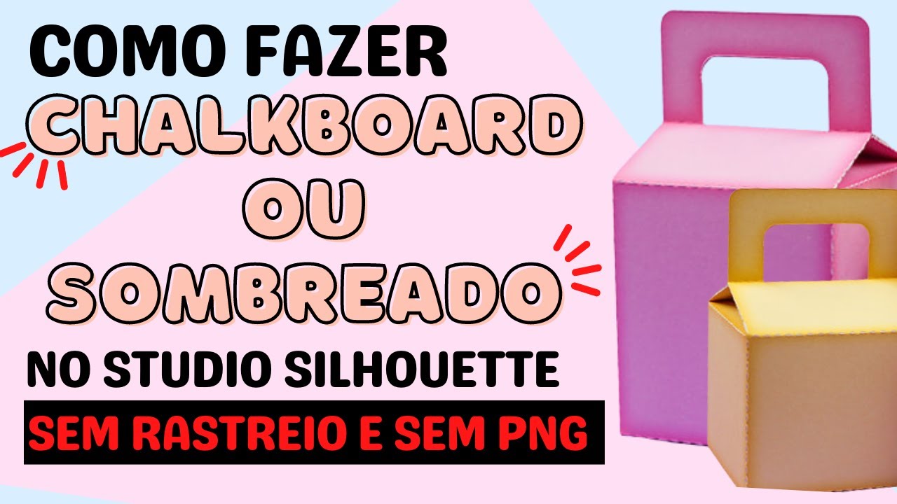 Como Fazer Chalkboard ou Sombreado Dentro do Studio Silhouette sem Rastreio e Sem png- passo a passo