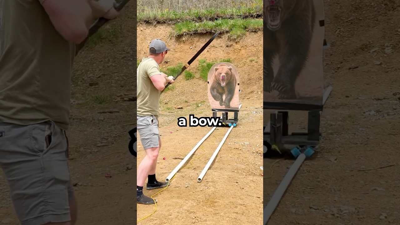 How fast can you kill a bear with a bow?? #hunting