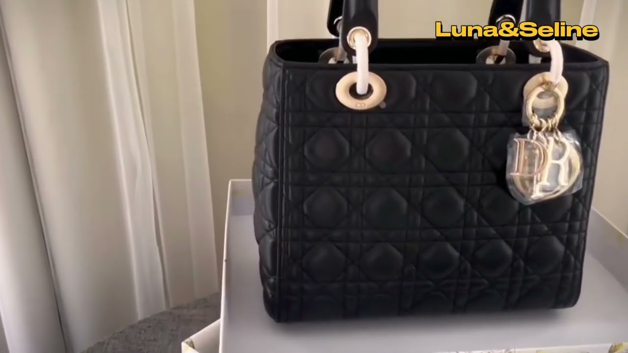Christian Dio r Vintage Lady Dio in  Black Leather#designerbag #diorbag #diorsaddlebag #designer
