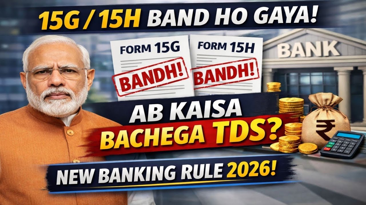 Ab Kaise Save Kare TDS | New Banking Rule 2026 Update | 15G / 15H Band Ho Gaya?