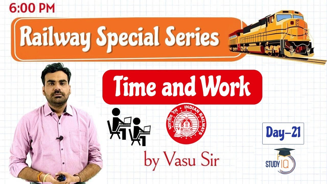 RRB NTPC Railways Exam/Group D/ALP 2020-Decimal / Time And Work  by Vasu Sir -Day 21 #RRB #NTPC