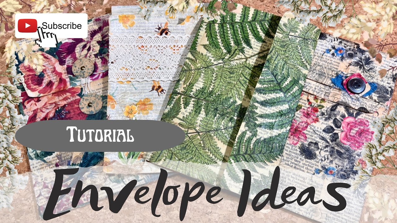 Build a Journal - 4 Envelope Ephemera Ideas using up gift wrap