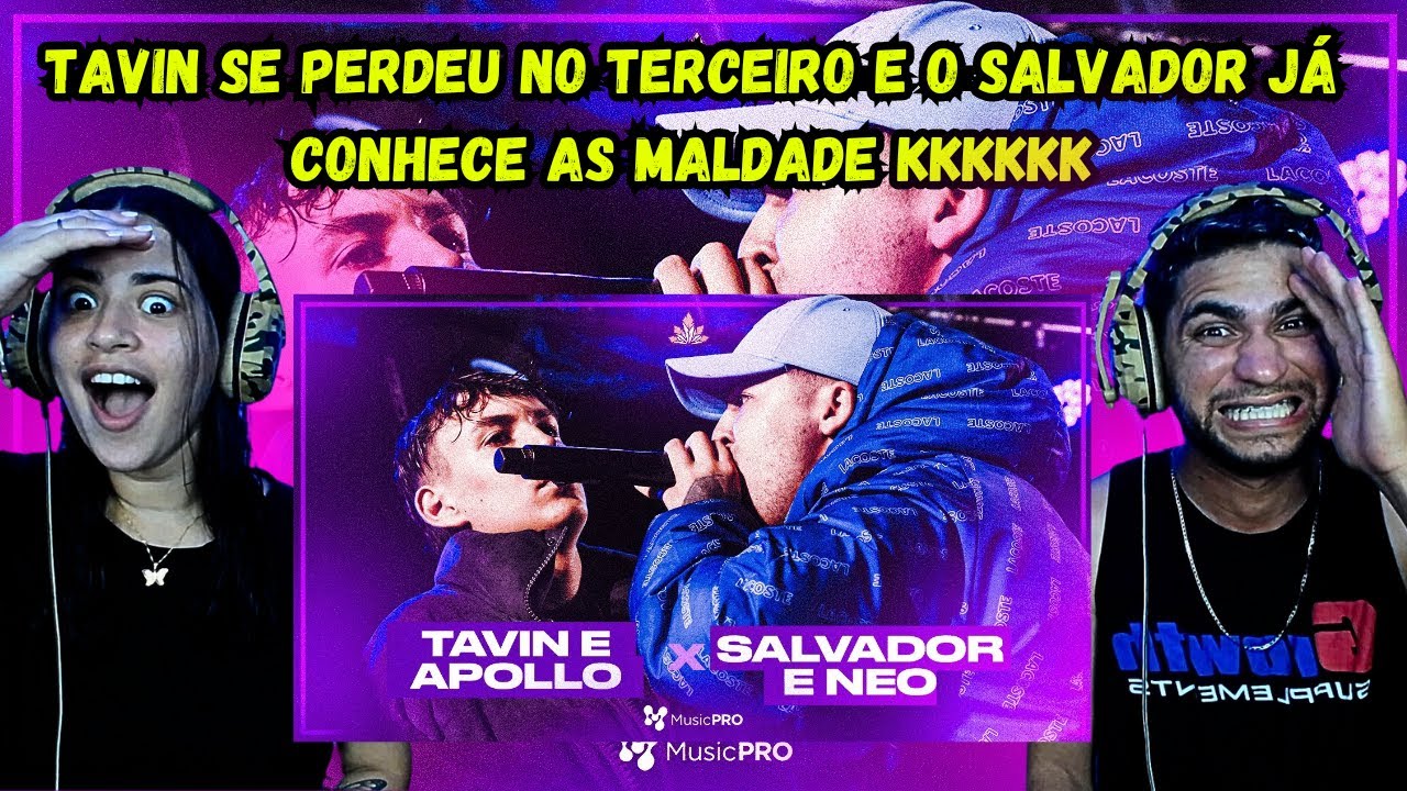 REACT (PEGOU FOGO 🔥) SALVADOR E NEO x TAVIN E APOLLO | SEMIFINAL | 366ª BATALHA DA ALDEIA