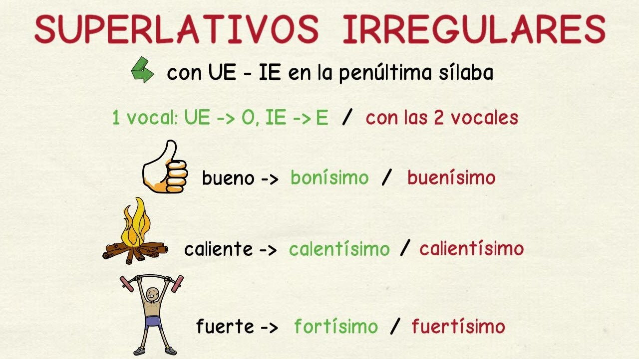 Aprender español: Superlativos irregulares y especiales (nivel avanzado)