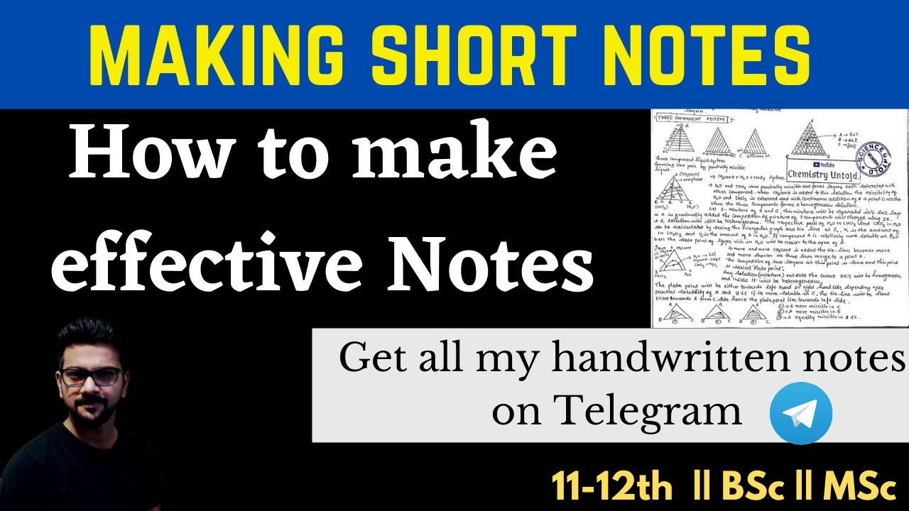 How to make Short Notes || Quick Revision Notes ||  Handwritten notes  || Free Notes || Telegram