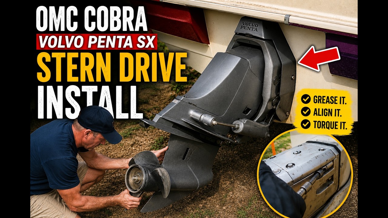 OMC Cobra Volvo Penta SX — установка кормового привода