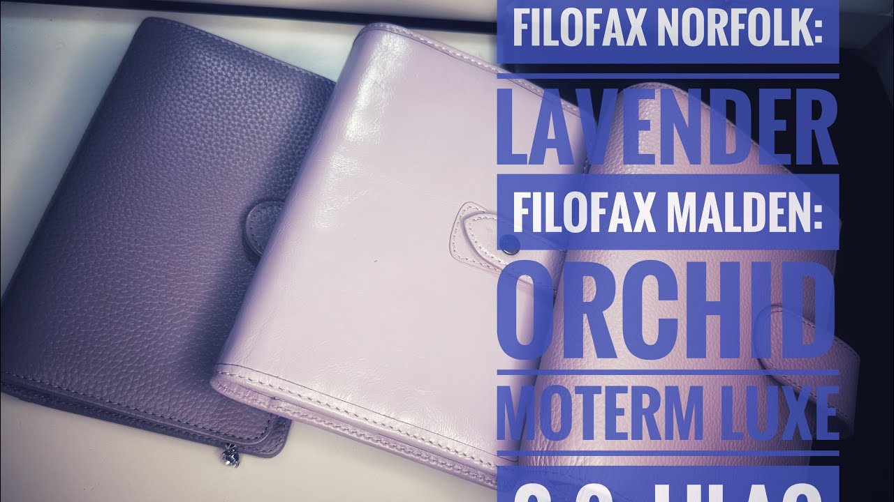 Сравнение Filofax Norfolk, Malden , Moterm luxe 2.0