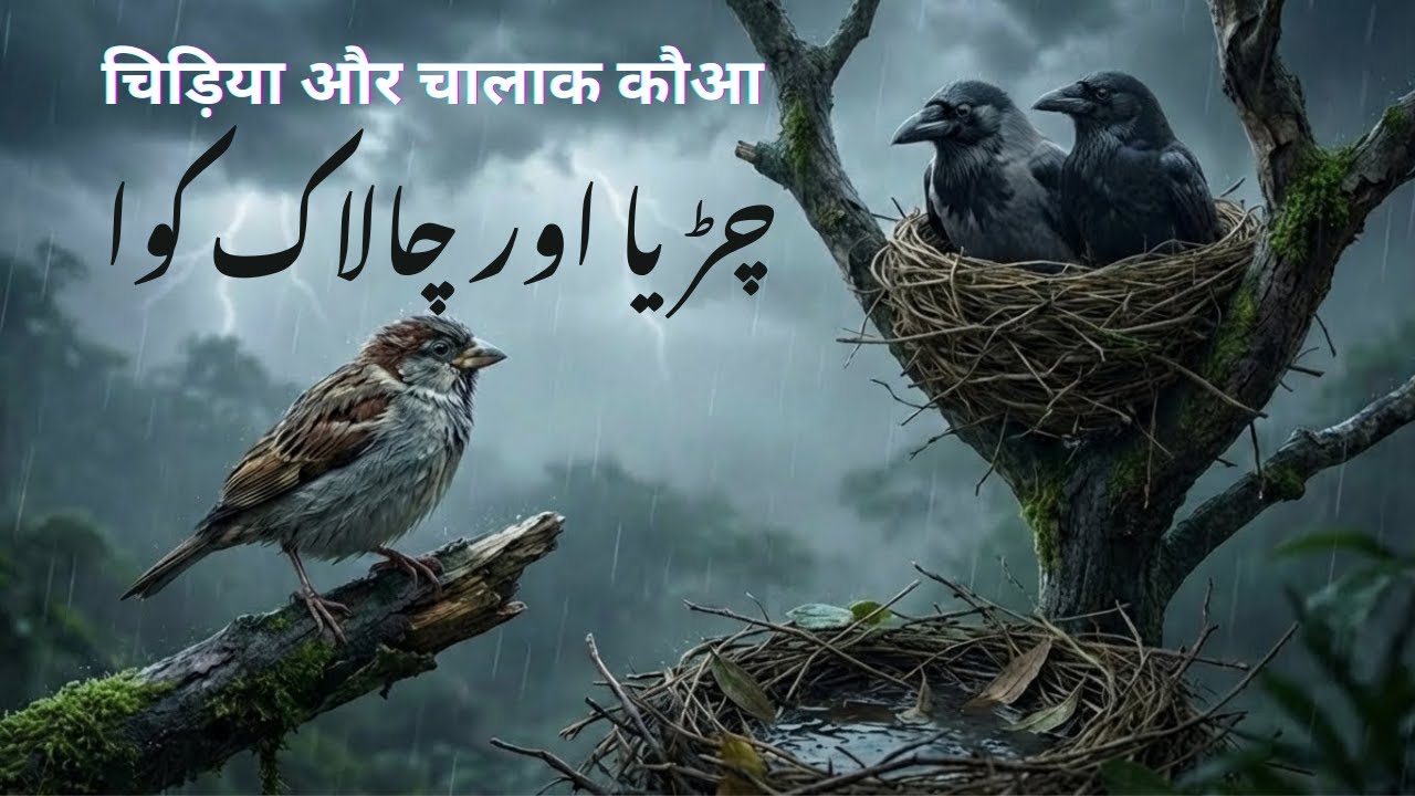 चिड़िया और चालाक कौआ | धोखे का अंजाम | Moral Cartoon Story