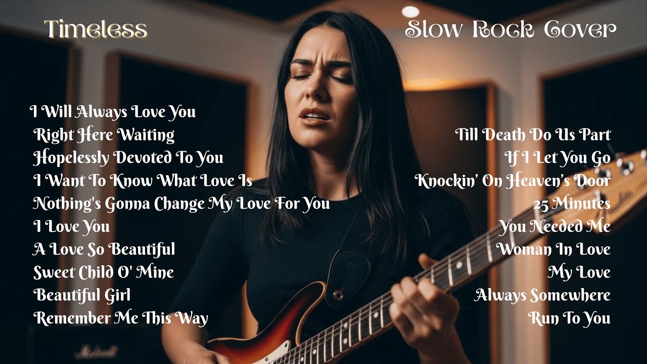 Soft Emotional 80s 90s Slow Rock Songs Cover for Late Evening Mood
