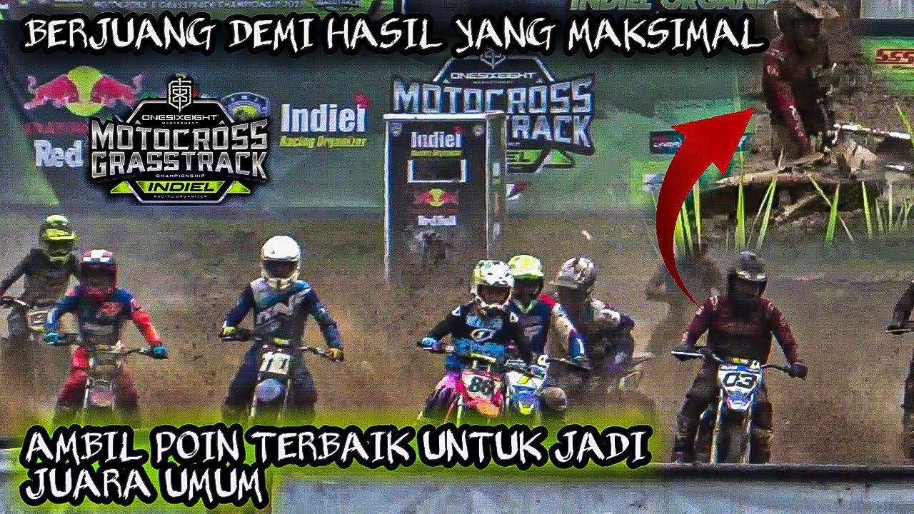 MEREBUTKAN JUARA UMUM KATEGORI PEMULA ‼️ GRASSTRACK & MOTOCROSS INDIEL 2021 SIRKUIT CIKEMBULAN