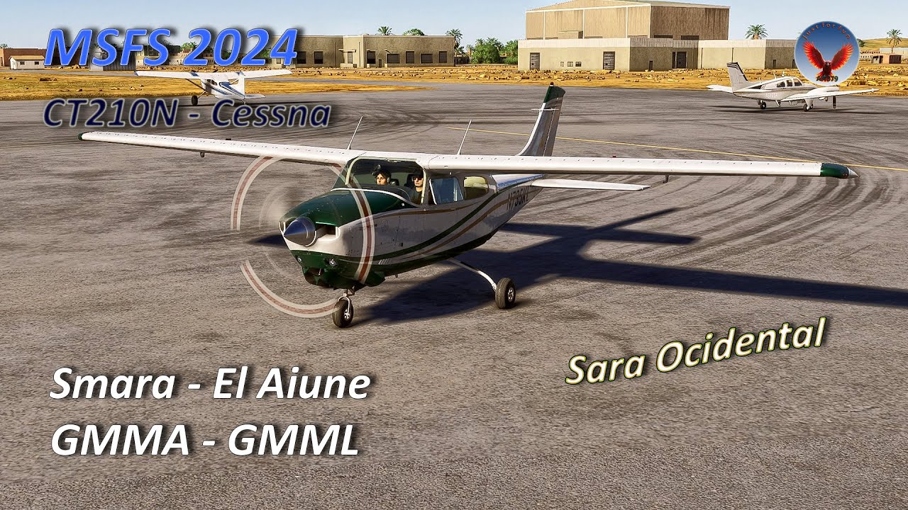 MSFS 2024 – CT210N Cessna (Carenado) no Sara Ocidental - Smara (GMMA) – El Aiune (GMML)