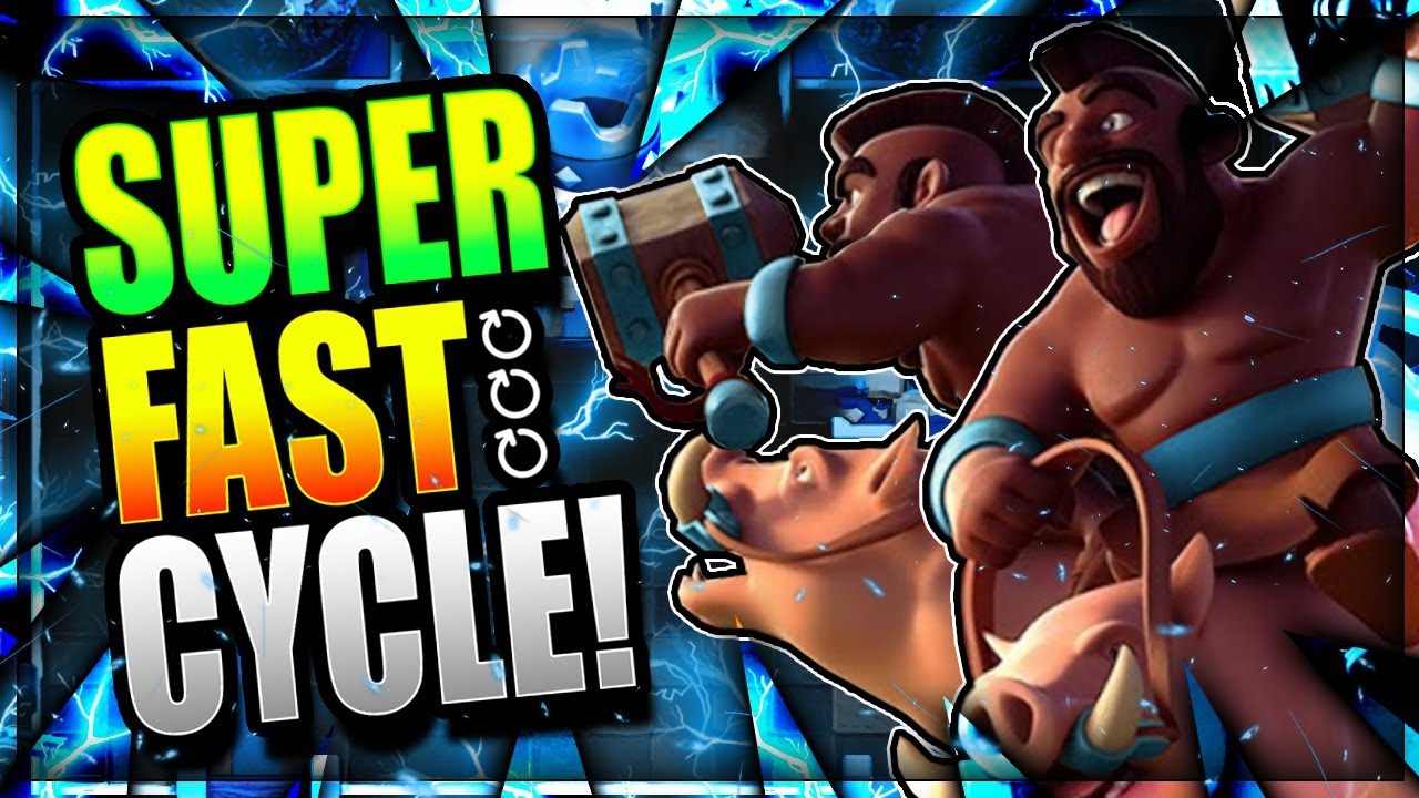 FASTEST HOG CYCLE EVER!! CRAZY 2.0 CYCLE DECK!! Clash Royale Hog Cycle