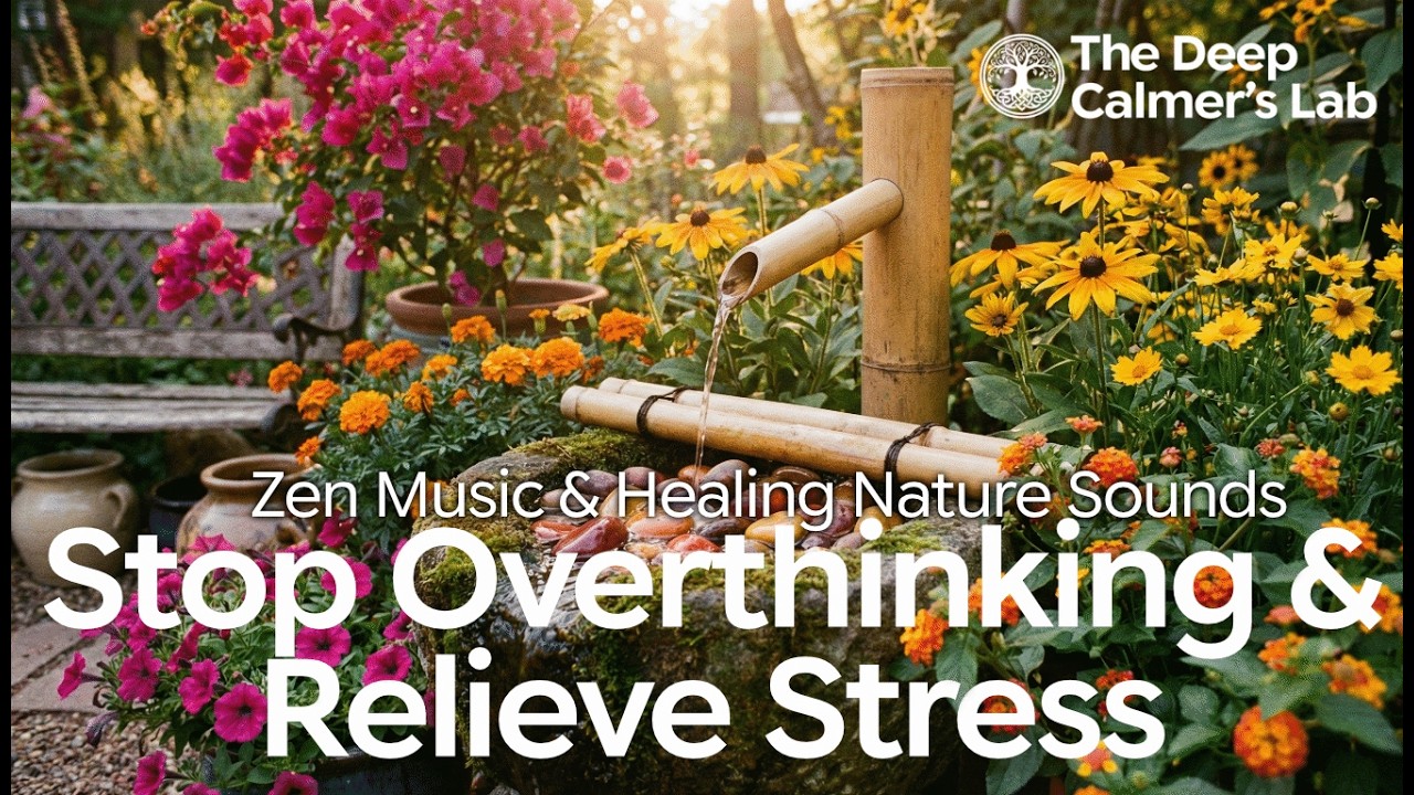 Your Mind Won't Stop Racing? Listen to This | Bamboo Fountain Zen Music
