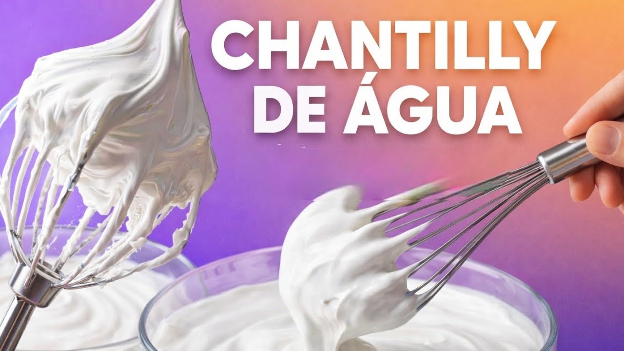 Eu duvido que você já fez chantiily com água