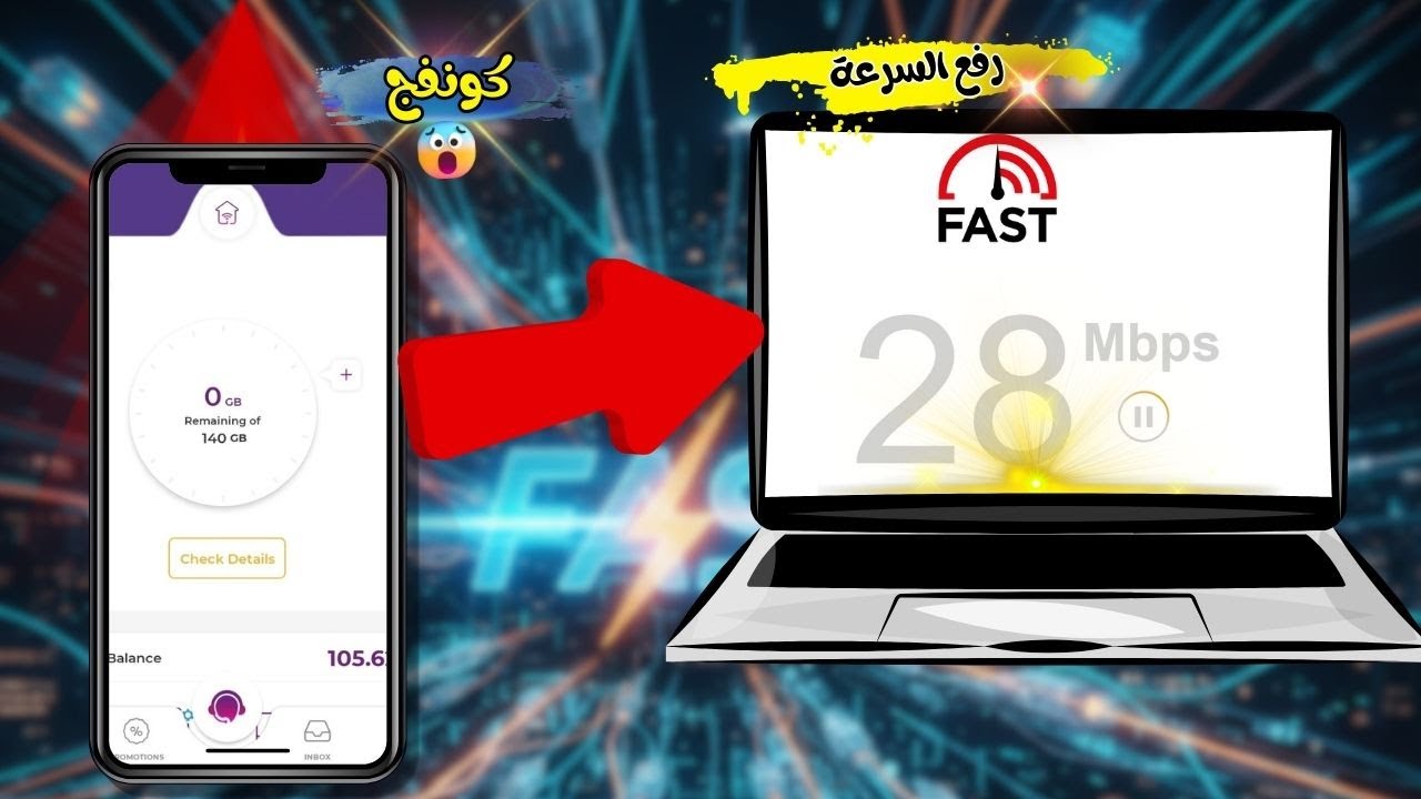 طريقة عمل كونفج رفع سرعة النت بعد الانتهاء الباقة (وداعا للاحتكار)😜