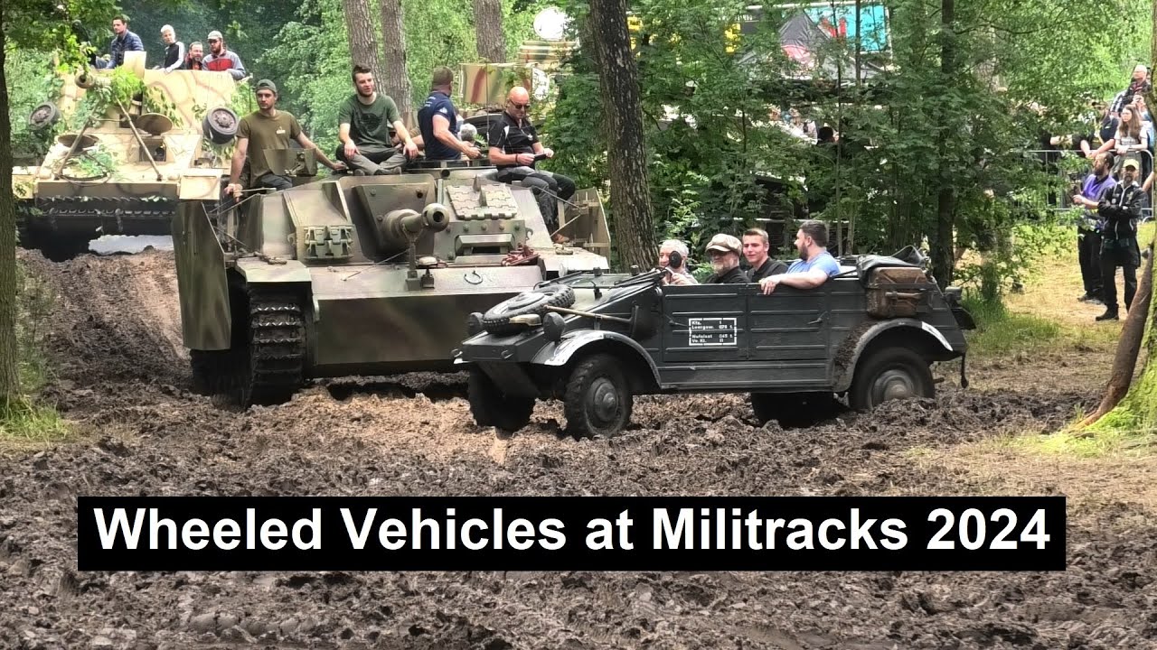 Militracks 2024 - Wheeled vehicles in Action.