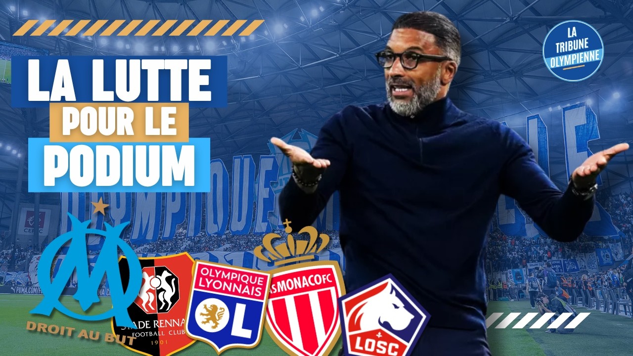 💥QUI TERMINERA 3 EME DE LIGUE 1❓L'OM CONSERVERA-T-IL SA PLACE FACE A LYON, MONACO, RENNES ET LILLE 🔵