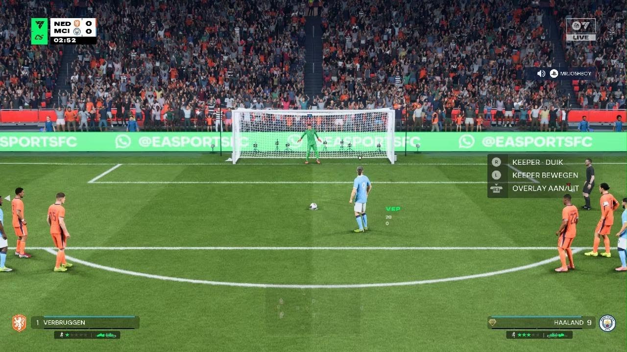Drie doelpunten in een minut