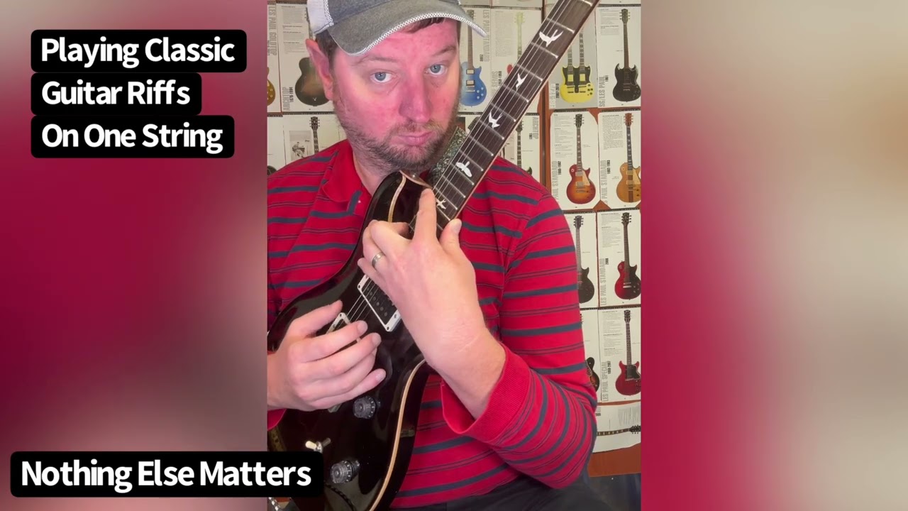 Playing Classic Guitar Riffs With Only One String!