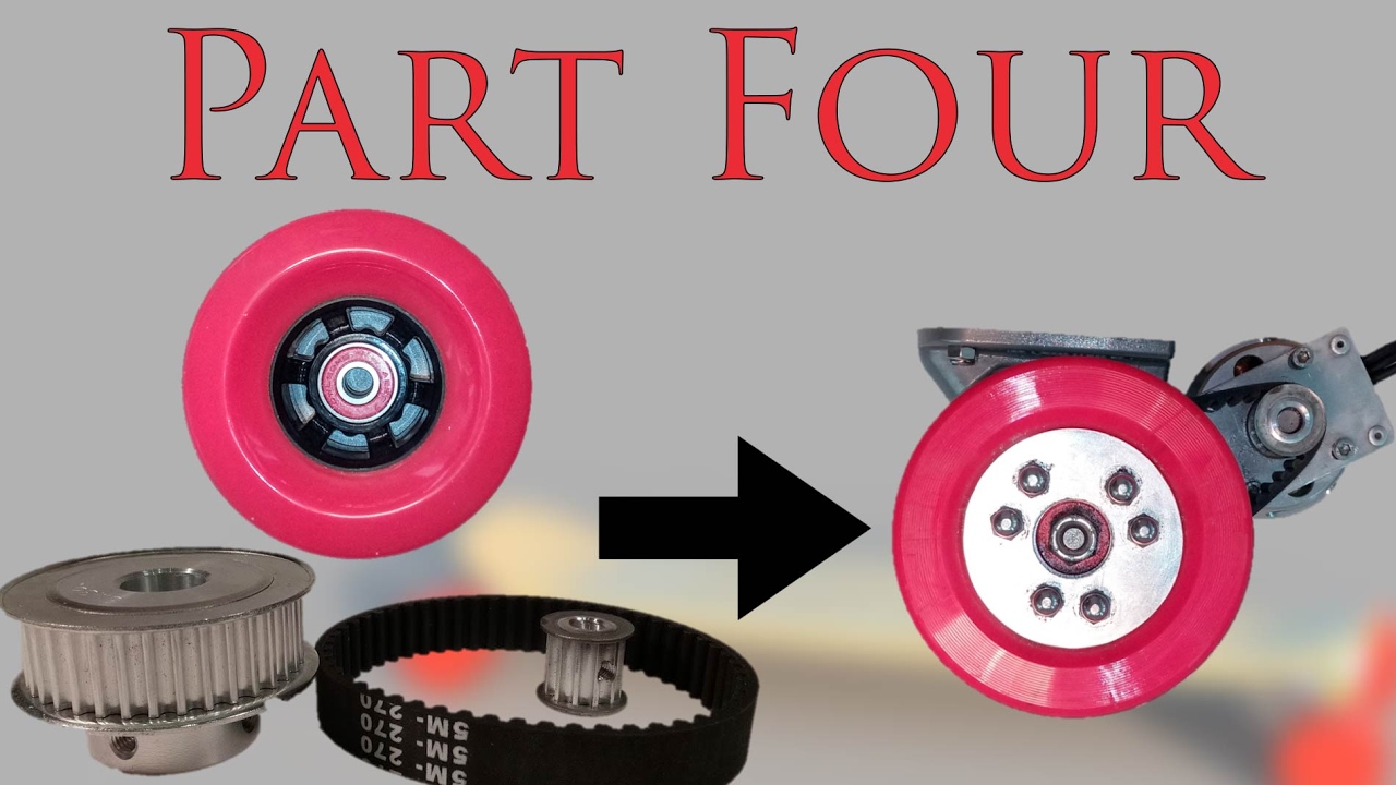 PART 4 - How to make Electric longboard - Wheel Assembly