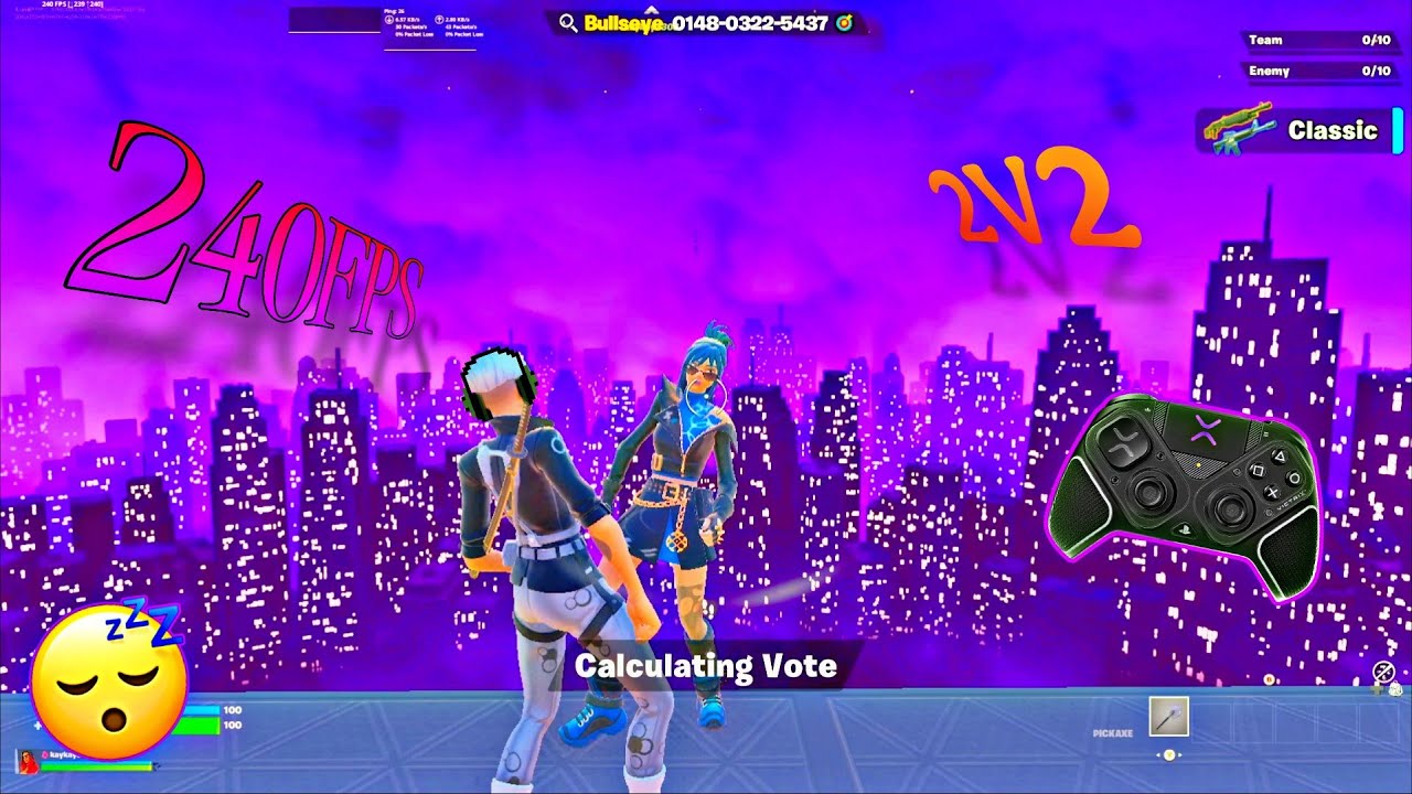 Fortnite 🎯Piece Control 2V2👥 ASMR😪-Victrix BFG Pro Controller🎮(240FPS🖥️)