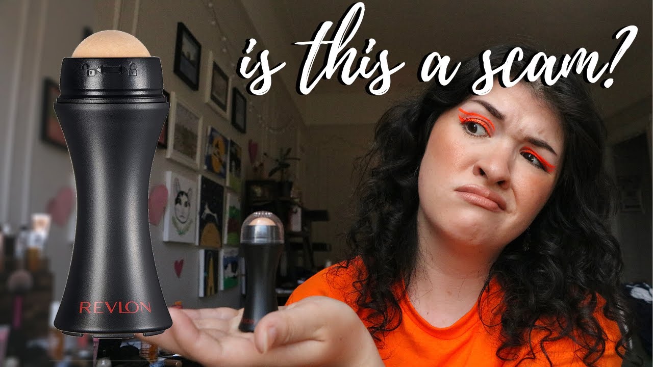 REVLON OIL ABSORBING VOLCANIC ROLLER TESTED | Will this replace my blotting powder?