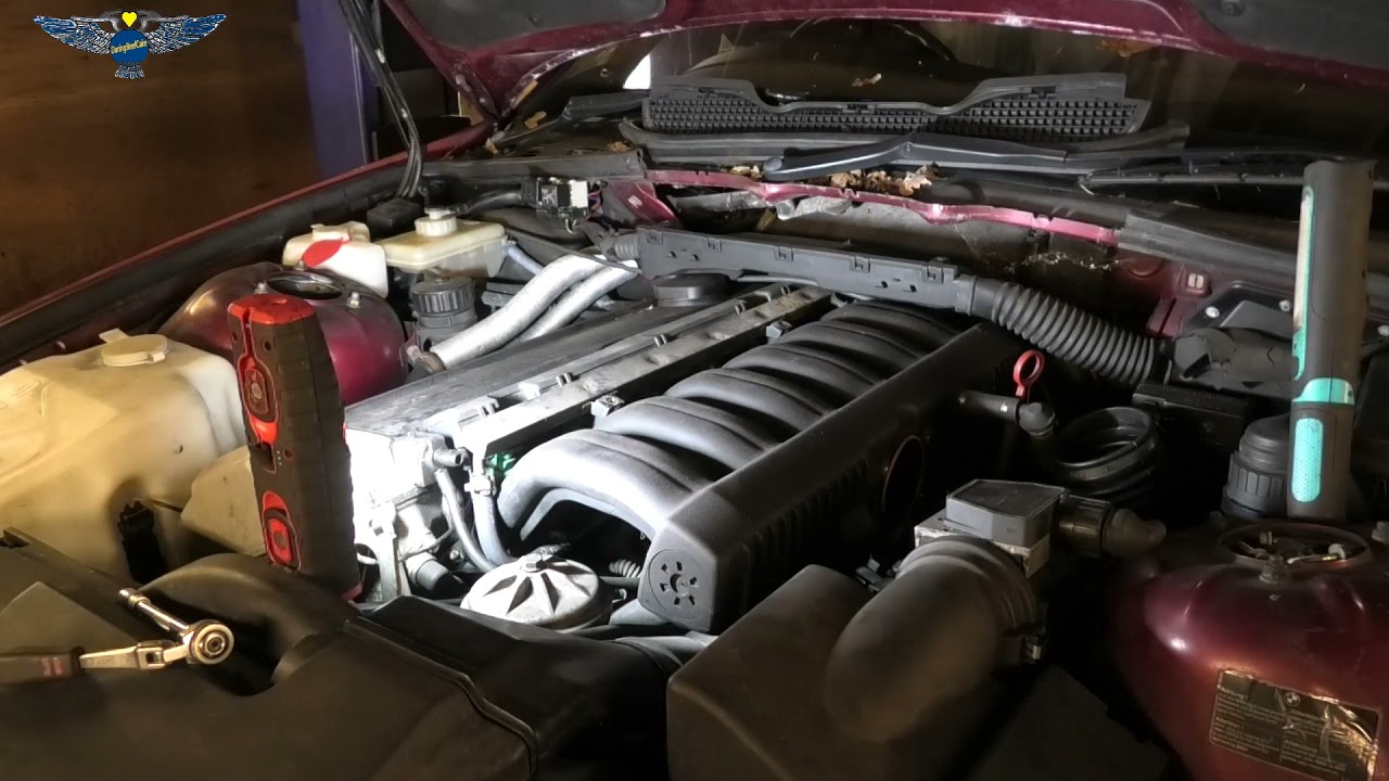 BMW e36 325i 1992  intake manifold removal starter motor replacement access to idle control valve
