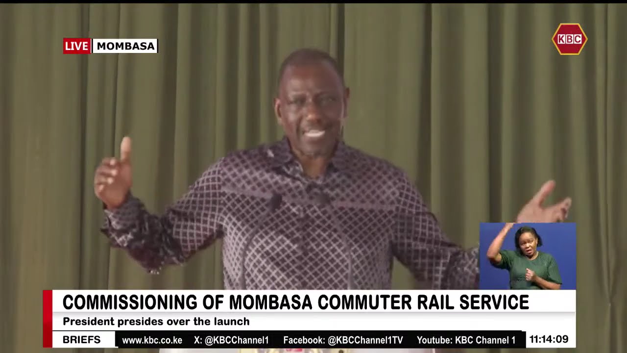 President Ruto Presides Over The Launch of Mombasa Commuter Rail Service