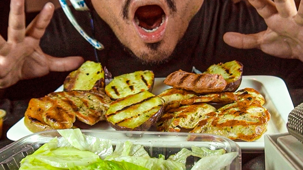 ASMR Juicy Chicken & Pork BBQ 🍗🍖🔥 | No Talking