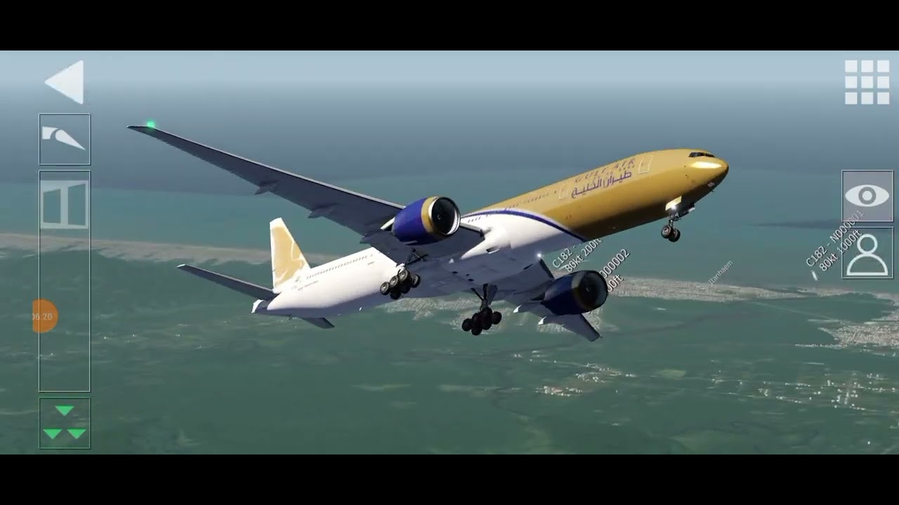 B7773000ER ACABOU A PISTA, MAS CONSEGUIU DECOLAR#simulador#simuladordevoo