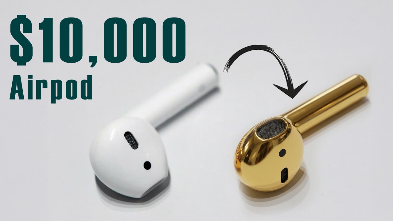 I Turned Airpod into 24k Pure Gold Airpod.