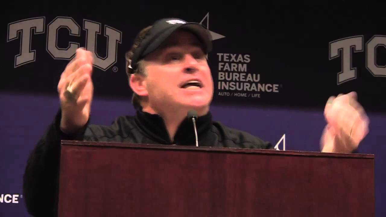 TCU head coach Gary Patterson's choice postgame words for Baylor's Art Briles